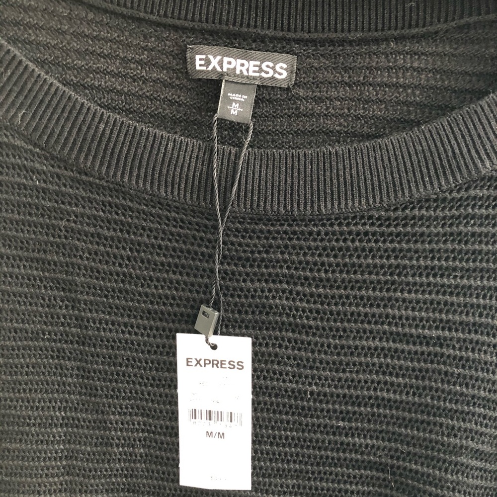 NWT Express open weave knit 3/4 sleeve sweater
